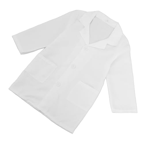 BRIGHTFUFU Arztkittel Weißer Laborkittel aus Polyester Weicher Atmungsaktiver Langarm Kittel für Jungen und Mädchen Schulprojekte Rollenspiel Kostüm für Ab Jahren BRIGHTFUFU Arztkittel Weißer Laborkittel aus Polyester Weicher Atmungsaktiver Langarm Kittel für Jungen und Mädchen Schulprojekte Rollenspiel Kostüm für Ab Jahren von BRIGHTFUFU
