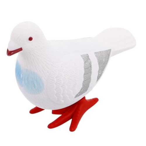 BRIGHTFUFU Aufziehbare Hüpfende Taubenfigur Wind up Mechanismus Energiesparend Realistische Bewegung Kinderparty Geschenk Weiß BRIGHTFUFU Aufziehbare Hüpfende Taubenfigur Wind up Mechanismus Energiesparend Realistische Bewegung Kinderparty Geschenk Weiß von BRIGHTFUFU