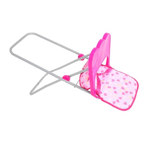 BRIGHTFUFU Babypuppen Hochstuhl Aus Hochstuhl Für Puppen Mit Neugeborenenaufsatz Puppenstuhl Ideales Zubehör Für Puppenhäuser Fördert Kreatives von BRIGHTFUFU