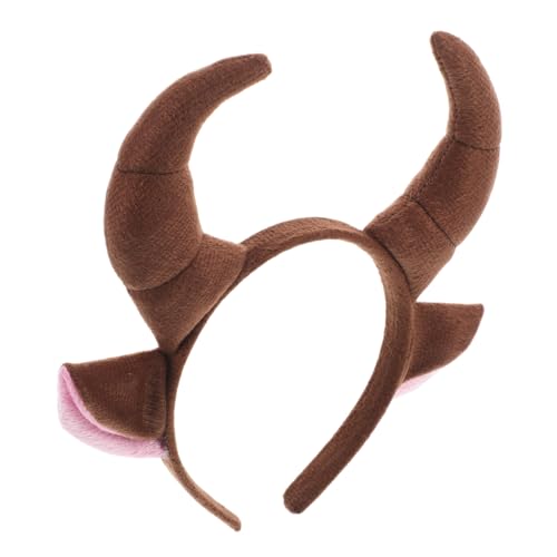 BRIGHTFUFU Bull Stirnband mit Hörnern Leichtes Kostümzubehör für Damen Stabile Passform Vielseitig für Karneval Halloween Kindergeburtstag Cosplay und Mottopartys Komfortabel und Stylisch BRIGHTFUFU Bull Stirnband mit Hörnern Leichtes Kostümzubehör für Damen Stabile Passform Vielseitig für Karneval Halloween Kindergeburtstag Cosplay und Mottopartys Komfortabel und Stylisch von BRIGHTFUFU