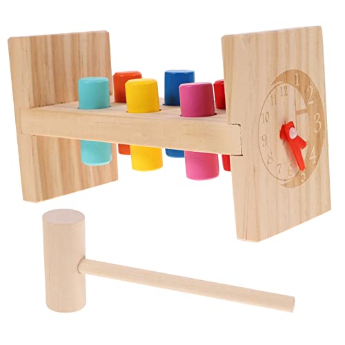 BRIGHTFUFU Bunte Holz Nagelplattform Spielzeuge Set Farbiges Kognitives Perkussionsspielzeug Für Kinder 1 Satz Spielzimmerzubehör Lernspielzeug von BRIGHTFUFU