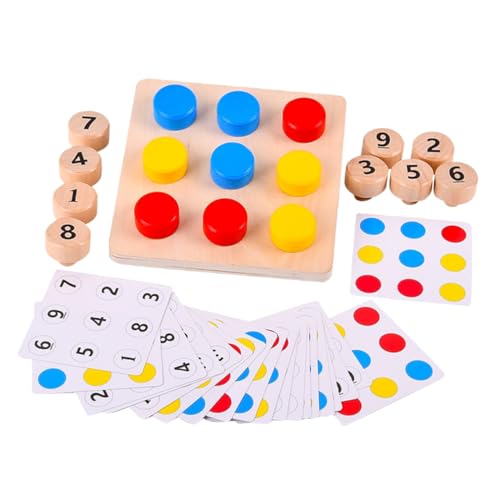 BRIGHTFUFU Buntes Schraubensammeltier Holzspielzeug Für Farbspiel Schraubenspielzeug Hand Augen Koordination Und Farbenlernen von BRIGHTFUFU