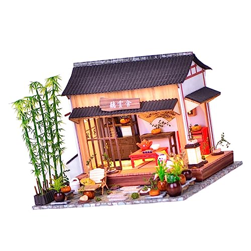 BRIGHTFUFU 1 Set DIY Chinesisches Stil Modellhaus Handgefertigtes Für Kreative Bastelprojekte Miniatur Modell Zum Zusammenbauen Handwerksdeko Für Zuhause von BRIGHTFUFU