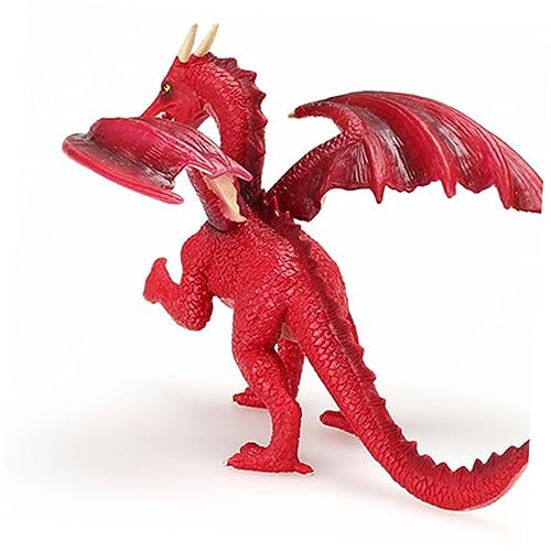 BRIGHTFUFU Dinosaurier-Dekoration für kinderspielzeug Toys spielzeuge spielsachen für Dinosauriermodell Dinosaurier-Ornament für Tierornament rot von BRIGHTFUFU