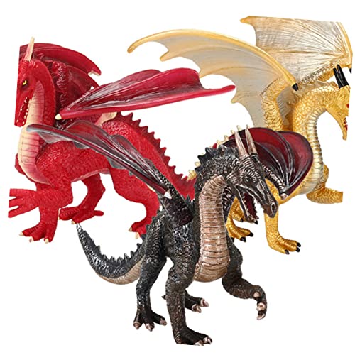 BRIGHTFUFU Dinosaurier-Ornament Für Dinosaurier-geburtstagsdekoration Roboter-Dinosaurier Jumbo-Dinosaurier- Dinosaurier Für Jungen Tortendeko Einschulung Tierornament Golden von BRIGHTFUFU