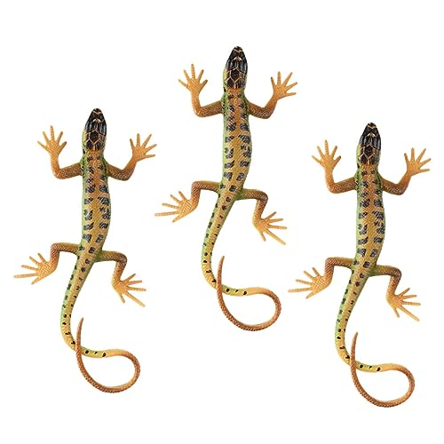 BRIGHTFUFU Realistisches Eidechsenfiguren-Set Eidechsen-reptil-Monster-Modell Für Jungen Und Mädchen Lernspielzeug von BRIGHTFUFU