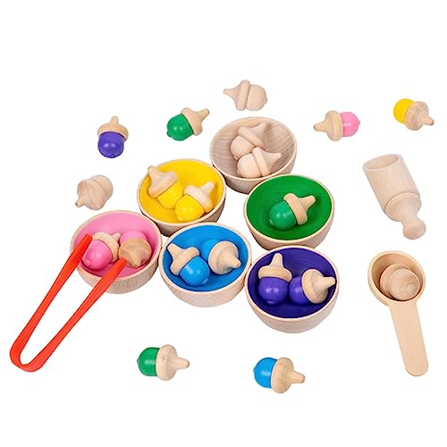 BRIGHTFUFU Farbige Gyroskope Spielset Sortierbecher Lernspielzeug Für Kinder Kognitive Entwicklung Pädagogische Spielzeuge 1 Satz von BRIGHTFUFU