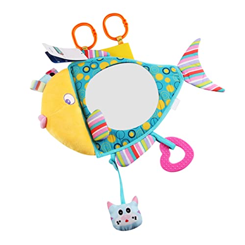 BRIGHTFUFU Fisch üschtier Kreativer üsch Fischspiegel Für Babys Kleinkinder Und Neugeborene Spielkissen Mit Kühlender Funktion Ideales Babygeschenk Zur Geburt Fördert Die Sensorische von BRIGHTFUFU