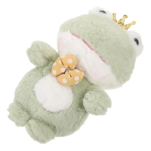 BRIGHTFUFU Frosch Plüschtier Frosch Stofftiere Plüschpuppe Plüschspielzeug Dekoration Der Inneneinrichtung Frosch-plüschtier Sofapuppendekoration Plüschpuppe Tiere Samt Green von BRIGHTFUFU