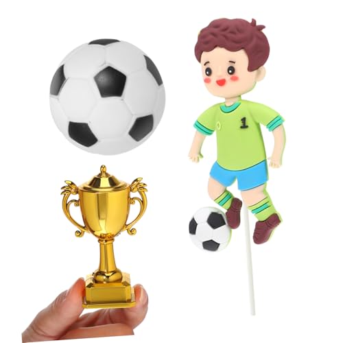 BRIGHTFUFU Fußball Cake Topper mit Robustem Material Farbecht Vielseitig Passend für Verschiedene Kuchen für Fußball Geburtstagspartys und Sport-motto Feiern BRIGHTFUFU Fußball Cake Topper mit Robustem Material Farbecht Vielseitig Passend für Verschiedene Kuchen für Fußball Geburtstagspartys und Sport-motto Feiern von BRIGHTFUFU
