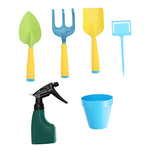 BRIGHTFUFU Gartenspielzeug Set Für 6 Teiliges Anzuchtset Mit Bunten Mini Schaufeln Kinderhandschuhen Und Pflanzwerkzeugen Ideales Gartenwerkzeug Für Kleine Gärtner Und Spiel Im Freien von BRIGHTFUFU