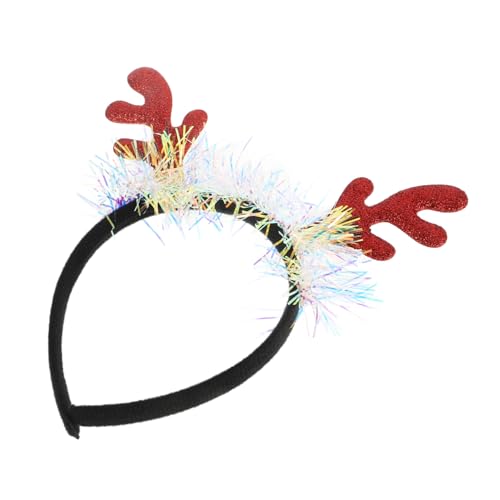 BRIGHTFUFU Geweih Stirnband Requisiten Für Weihnachtskostüme Schöne Haarbänder Hirschgeweih-stirnband Weihnachtskopfschmuck Haarschmuck Aus Geweih Hirsch-stirnband Party-kopfbedeckung Schwamm von BRIGHTFUFU