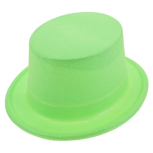 BRIGHTFUFU Glitzerhut Zylinderhut Mütze Dekohut Mütze Kochmütze Lack Irish Stone Irische Mütze Kostümhut Festivalhut Mütze St Patrick'S Day Mütze Minizylinder St Patrick'S Cap von BRIGHTFUFU