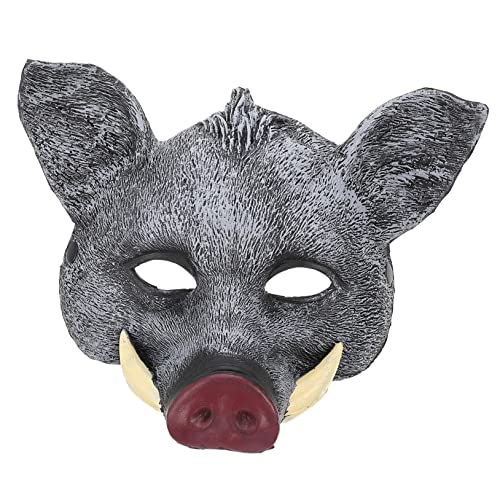 BRIGHTFUFU Halloween Tiermaske Wildschwein Realistische Dekorative Maske Für Partys Cosplay Und Halloween Events Ideal Für Erwachsene Und Einfach Zu Tragen Und Vielseitig Einsetzbar von BRIGHTFUFU