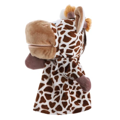 BRIGHTFUFU Handpuppen Set Aus üsch Cartoon Tiere Giraffe Wolf Und Schnecke Geschichtenerzählpuppen Für Babys Und Kleinkinder Ideal Für Kinderwagenspielzeug Oder Bauchlage von BRIGHTFUFU