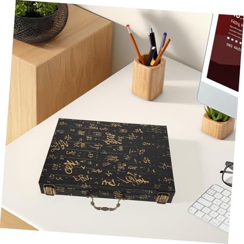 BRIGHTFUFU Holz Mahjong Aufbewahrungsbox mit Elegantem Präge Design Großer Stauraum und Traggriff Multifunktionaler Organizer für Mahjong Steine und Schachspiele Praktisches Reise BRIGHTFUFU Holz Mahjong Aufbewahrungsbox mit Elegantem Präge Design Großer Stauraum und Traggriff Multifunktionaler Organizer für Mahjong Steine und Schachspiele Praktisches Reise von BRIGHTFUFU