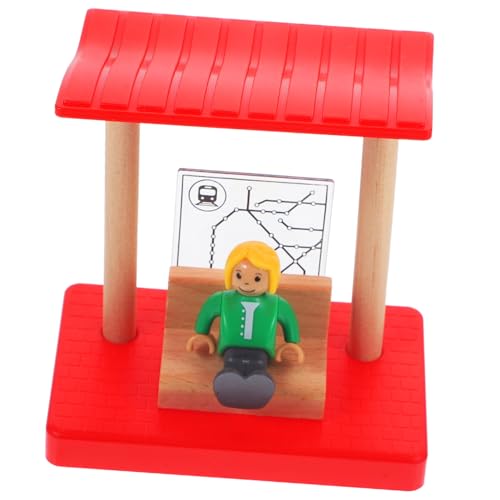 BRIGHTFUFU Holzeisenbahn Zubehör Hölzerne Bahnsteig Station mit Spielfiguren Robustes Simulation für Kreatives Bahn szenen Bauspielzeug Altersgerecht für Kleinkinder BRIGHTFUFU Holzeisenbahn Zubehör Hölzerne Bahnsteig Station mit Spielfiguren Robustes Simulation für Kreatives Bahn szenen Bauspielzeug Altersgerecht für Kleinkinder von BRIGHTFUFU