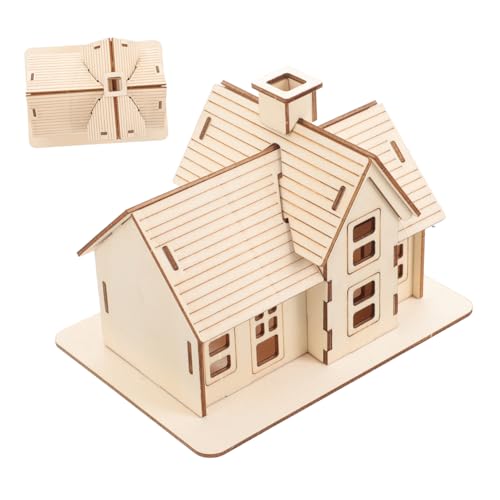 BRIGHTFUFU Holzhaus Modellbausatz zum Selberbauen DIY Puzzle für Erwachsene Leichtes Holzmaterial Dekoratives Miniatur Haus für Büro Wohnzimmer Geschenkidee Handwerkliches BRIGHTFUFU Holzhaus Modellbausatz zum Selberbauen DIY Puzzle für Erwachsene Leichtes Holzmaterial Dekoratives Miniatur Haus für Büro Wohnzimmer Geschenkidee Handwerkliches von BRIGHTFUFU