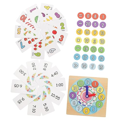 BRIGHTFUFU Holzspielzeug Zahlen Uhr Lernspiel Holzpuzzle für Kleinkinder Formenlernen Pädagogisches Montessori Lernspielzeug BRIGHTFUFU Holzspielzeug Zahlen Uhr Lernspiel Holzpuzzle für Kleinkinder Formenlernen Pädagogisches Montessori Lernspielzeug von BRIGHTFUFU