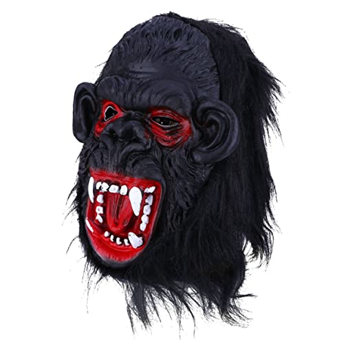 BRIGHTFUFU Horror Gorilla Maske Für Erwachsene Gruselige Halloween Dekorationsmaske Performance Maske Für Kostümparty Und Filmauftritte Mit Großem Maul von BRIGHTFUFU