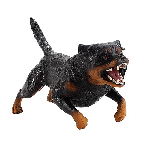 BRIGHTFUFU Hund Modell Rottweiler Hundefigur Simulation Tierfigur Für Statisches Modell Für Hundeliebhaber Realistische Nachbildung von BRIGHTFUFU