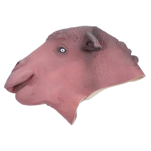 BRIGHTFUFU Kamelform Kopfbedeckung Cosplay Maske Halloween Kamelmaske Performance Prop Maske von BRIGHTFUFU