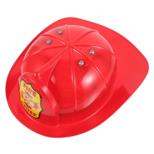 BRIGHTFUFU Feuerwehrmann Hut Kinder Feuerwehrmann Hut Für Cosplay Helm Für Feuerwehrmann Rollenspiele Robuster Feuerwehrhelm Für Jungen Party Zubehör Für Kindergeburtstage von BRIGHTFUFU