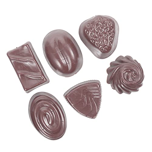 BRIGHTFUFU Kleinkinder Chocolate Falsche Photography Artificial Chocolates Dekorative Kinderspielzeug Home Desserts Food Schokolade Kitchen Schokoladendekor Fake Display Props Simulated von BRIGHTFUFU