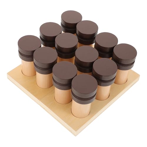 BRIGHTFUFU Kleinkinder Lernspielzeug Set Aus Holz Montessori Sinnesspielzeug Für Kinder Geruchstrainingsspielzeug Für Sensorisches Spielen Ideal Für Die Entwicklung Von Kleinkindern Ab 1 von BRIGHTFUFU