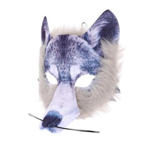 BRIGHTFUFU Kreative Halloween Horror Maske Party Cosplay Kostüm Party Wolf Dress-up Maske von BRIGHTFUFU