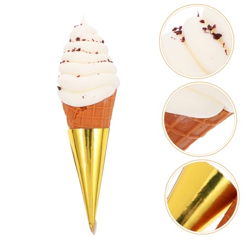 BRIGHTFUFU Künstliches Eiscreme Waffelmodell aus PVC Dekorationsartikel für Cafés und Fotografie Realistische Simulation für Schaufenster und Miniaturhäuser Stilvolles Zubehör für Einen BRIGHTFUFU Künstliches Eiscreme Waffelmodell aus PVC Dekorationsartikel für Cafés und Fotografie Realistische Simulation für Schaufenster und Miniaturhäuser Stilvolles Zubehör für Einen von BRIGHTFUFU