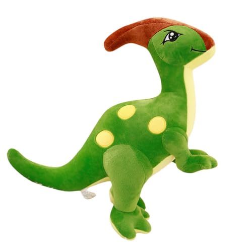 BRIGHTFUFU Kuscheltier Dinosaurier Plüschspielzeug Für Gemütliches Wurfkissen Grün Flauschiges Für Zuhause Niedliches Dinosaurier Deko Für Kinderzimmer von BRIGHTFUFU