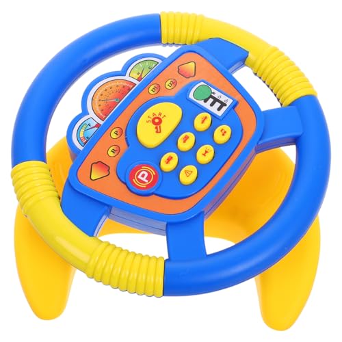 BRIGHTFUFU Lenkrad mit Drehung Musik Lichtaktiviertes Kindgerechtes Auto Simulationsspielzeug Kompatibel mit Kinderwagen und Sitz Vielseitig für Jungen und Mädchen BRIGHTFUFU Lenkrad mit Drehung Musik Lichtaktiviertes Kindgerechtes Auto Simulationsspielzeug Kompatibel mit Kinderwagen und Sitz Vielseitig für Jungen und Mädchen von BRIGHTFUFU