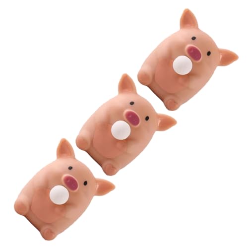 BRIGHTFUFU Lustige Schweinchen Quetschspielzeuge Interaktive Stressabbau Spielzeuge Für Partys Und Stressbewältigung Kawaii Schweinchen Hautfarbe von BRIGHTFUFU