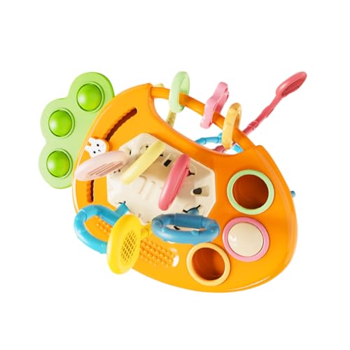 BRIGHTFUFU Bauchlage Spielzeug Baby Kinder Spielzeug Lustiges Motorikspielzeug Interaktives Ziehspielzeug Für Kleinkinder Lernspielzeug Für Die Frühkindliche Ideales Für Ostern Und Kindergeburtstage von BRIGHTFUFU