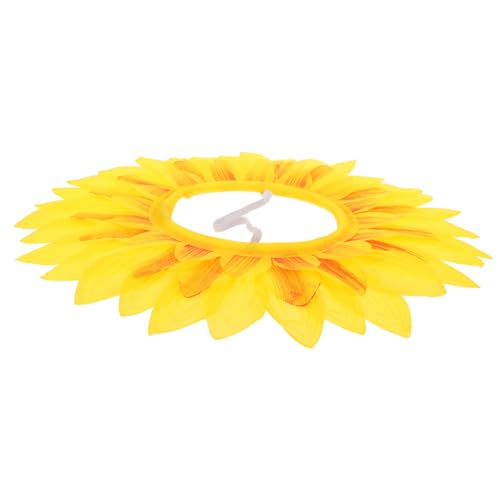 BRIGHTFUFU Lustiges Sonnenblumen Kopfbedeckung Für Perfektes Kostü Accessoire Für Halloween Tanzpartys Und Festivals Große Kopfhaube Für von BRIGHTFUFU