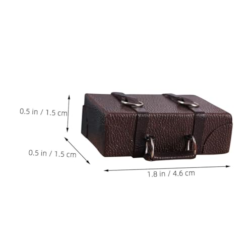 BRIGHTFUFU Maßstab Puppenhaus Zubehör Feine Details Braun Mini Koffer Dekoration für Miniaturhaus und Fotorequisit BRIGHTFUFU Maßstab Puppenhaus Zubehör Feine Details Braun Mini Koffer Dekoration für Miniaturhaus und Fotorequisit von BRIGHTFUFU