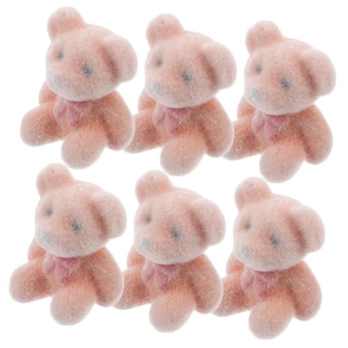 BRIGHTFUFU Mini Bären Tierfiguren Beflockte Stofftiere Für Hochzeiten Bastelarbeiten Und Perfekte Souvenirs Für Kindergeburtstags Deko Und Feierlichkeiten von BRIGHTFUFU