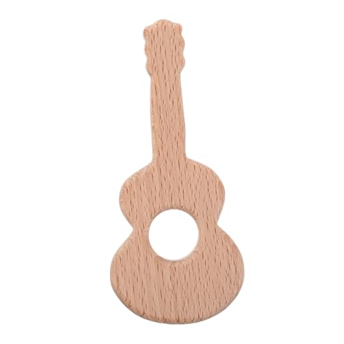 BRIGHTFUFU Mini-Gitarre Für Kinder, Kognitives Spielzeug, Dekoratives Hängendes Ornament, Gitarren-Musikinstrument-Ornament, Kindergitarrenmodell, Exquisites Musikinstrument, Holzornament von BRIGHTFUFU