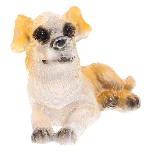 BRIGHTFUFU Mini-Hund Mini-Tierfiguren Feengarten Zubehör Geburtstagsfeier Dekoration Puppenhaus-Welpe kleine Welpenfiguren hundefigur dekore Miniatur-Hundefigur Mikrolandschaftshund Plastik von BRIGHTFUFU