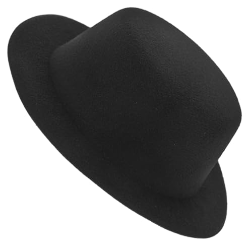 BRIGHTFUFU Mini Puppenhut aus Filz Leichter Formstabiler DIY Hut für Puppenkostüme Dekorativer Schwarzer Mini Hut als Niedliches Accessoire für Bastelprojekte und Puppenbekleidung BRIGHTFUFU Mini Puppenhut aus Filz Leichter Formstabiler DIY Hut für Puppenkostüme Dekorativer Schwarzer Mini Hut als Niedliches Accessoire für Bastelprojekte und Puppenbekleidung von BRIGHTFUFU