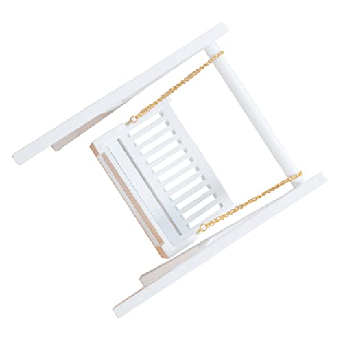 BRIGHTFUFU Miniatur Holz Schaukel Zubehör für Puppenhaus Dekoration Glatte Oberfläche Sichere Spielmöbel für Wohnzimmer und Außenbereich BRIGHTFUFU Miniatur Holz Schaukel Zubehör für Puppenhaus Dekoration Glatte Oberfläche Sichere Spielmöbel für Wohnzimmer und Außenbereich von BRIGHTFUFU