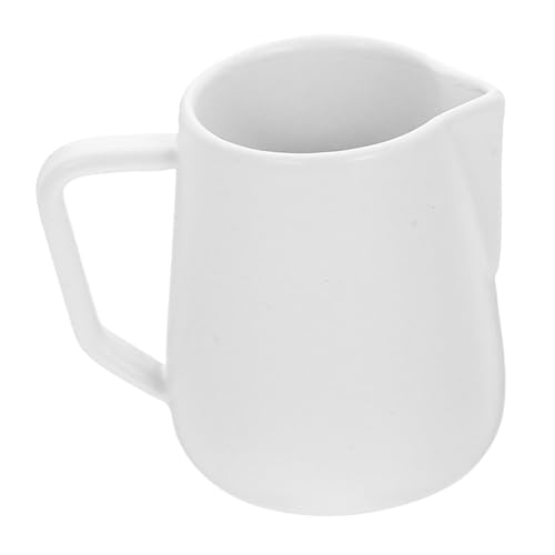 BRIGHTFUFU Espresso Becher Milchaufschäumer Krug Für Puppenhaus Pitcher Zubehör Weißes Design Perfekte Ergänzung Für Set Ideal Für Mini House Accessories von BRIGHTFUFU