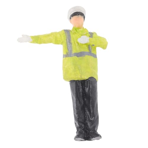 BRIGHTFUFU Miniatur Modell Requisiten Mini Straßenpolizei Figur Polizist Puppen Miniatur Figuren Verkehrspolizei Spielzeug Landschaftsdekoration Puppenhaus Statue Miniatur von BRIGHTFUFU