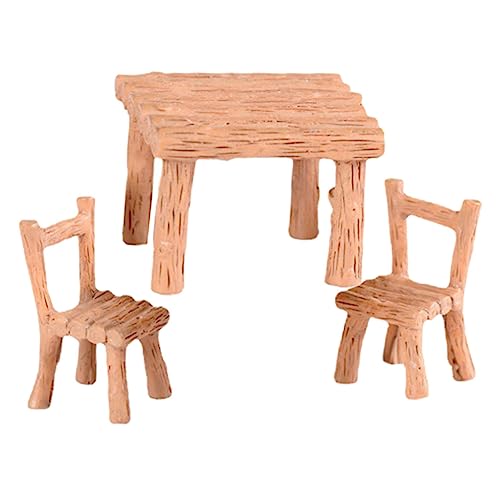 BRIGHTFUFU Miniatur Puppenhaus öbel Set Aus Harz Schreibtisch Und Stuhl Modelle Modernes Design Zubehör Für Puppenhaus Ideal Für Kreative Spielwelten von BRIGHTFUFU