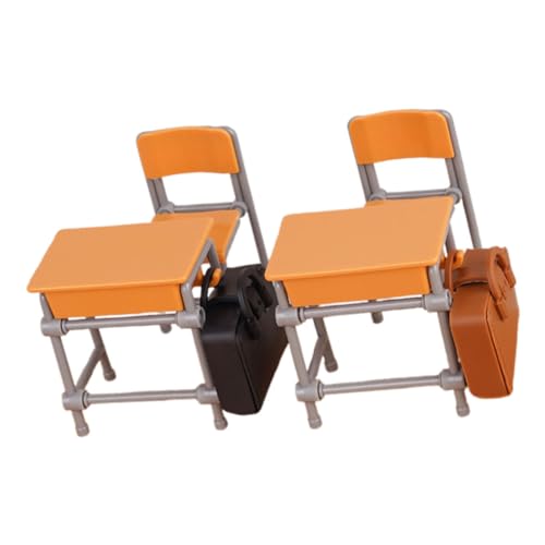 BRIGHTFUFU Miniatur Puppenhausmöbel mit Schulbänken Stühlen und Schulranzen Detailgetreue Miniatur Schulmöbel für Puppenhaus Dekoration und Sammler Vielseitiges Klassenzimmer Zubehör BRIGHTFUFU Miniatur Puppenhausmöbel mit Schulbänken Stühlen und Schulranzen Detailgetreue Miniatur Schulmöbel für Puppenhaus Dekoration und Sammler Vielseitiges Klassenzimmer Zubehör von BRIGHTFUFU