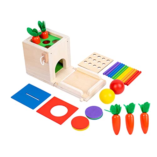 BRIGHTFUFU Montessori 4 1 Multifunktions Holzspielzeug Für Lustiges Farben Und Formen Matching Für Kleinkinder Pädagogisches Lernspielzeug Ideales Für Jungen Und ädchen von BRIGHTFUFU