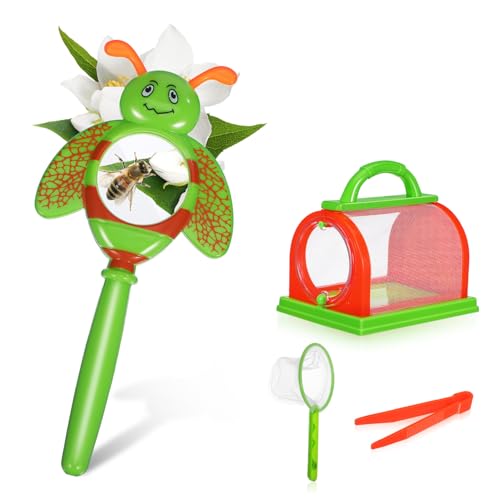 BRIGHTFUFU Outdoor Erkundungsset Teilig aus Robustem Kunststoff mit Schmetterlingsnetz Fangnetz Becherlupe und Plastikpinzette für Sichere Insektenbeobachtung und Naturentdeckung BRIGHTFUFU Outdoor Erkundungsset Teilig aus Robustem Kunststoff mit Schmetterlingsnetz Fangnetz Becherlupe und Plastikpinzette für Sichere Insektenbeobachtung und Naturentdeckung von BRIGHTFUFU