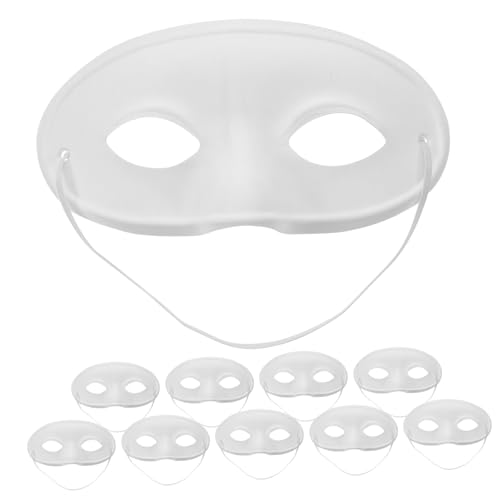 BRIGHTFUFU Party Supplies Gras Kinder Masken Blank Maskerademasken Maske Mardi Cosplay Weiße Plain Halloween Cute Dance Paintable Leere Masquerade von BRIGHTFUFU