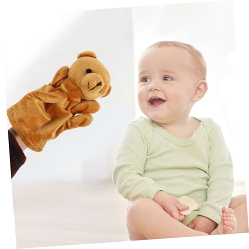 BRIGHTFUFU Plüsch Bären Handpuppe Fingerpuppe Interaktive Tier Handspielpuppe Kreatives Erzählspielzeug für Sprachförderung und Fantasieentwicklung BRIGHTFUFU Plüsch Bären Handpuppe Fingerpuppe Interaktive Tier Handspielpuppe Kreatives Erzählspielzeug für Sprachförderung und Fantasieentwicklung von BRIGHTFUFU